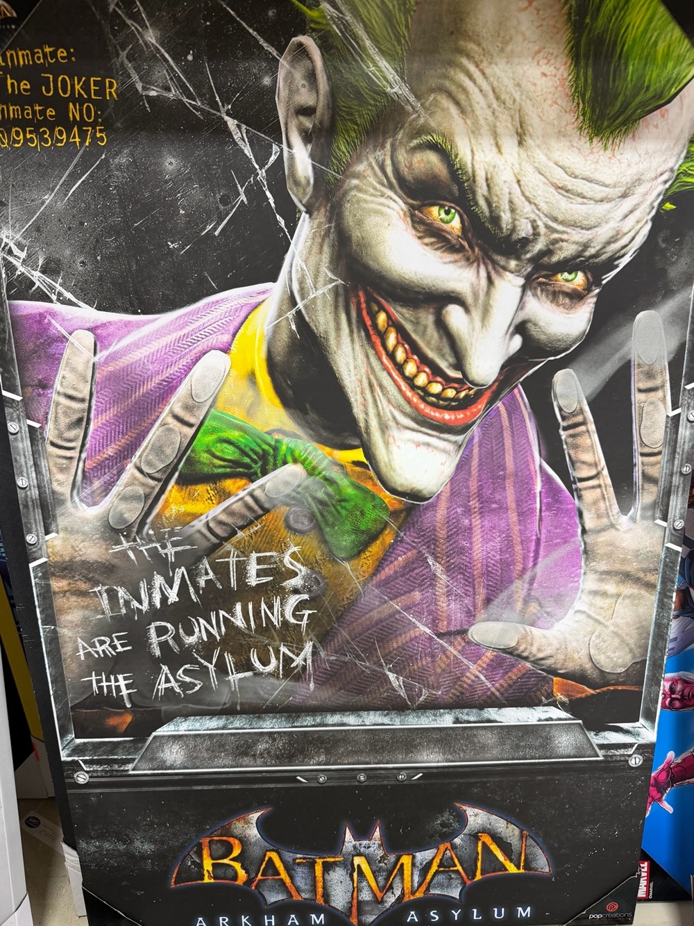 DC Comic-Joker-Batman Arkham Asylum-Canvas wall art
